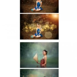 Gold Bokeh Overlays Photoshop Overlays Free Download