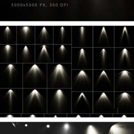 100 Spotlight Overlays Free Download