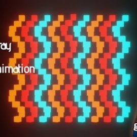 Circular Array and Colorful Animation in Blender Free Download