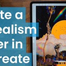 Create a Surrealism Poster in Procreatea