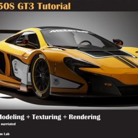 FlippedNormals – Mclaren 650s Gt3 Tutorial Modeling, Texturing, Lighting Free Download