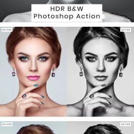 HDR B&W Photoshop Action Free Download