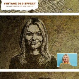 Vintage Old Effect Photoshop Action Free Download