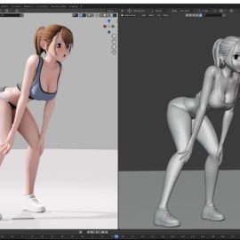 Gumroad Anime Character Modeling & Animation full real-time process Free Download