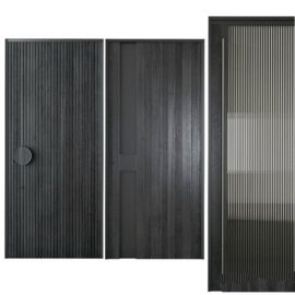 Black modern entrance door Free Download