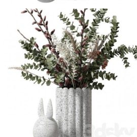 Bouquet in white vase Fee Download