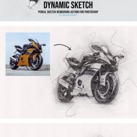 Dynamic Sketch Pencil Sketch Photoshop Action Free Download