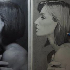 Drawing Portrait With Pencil