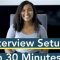 Learn How to Shoot an Interview in 30 Minutes, or Less