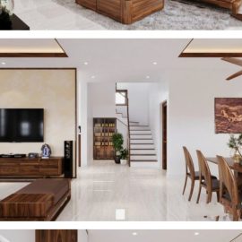 Living Room Kitchen Interior by Mai Long Free Download