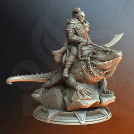 Lizard Rider Dreytin 3D Print Free Download