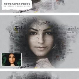 Newspaper Effect Photoshop Action Free Download