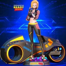 Racer Android 18 3D STL Free Download