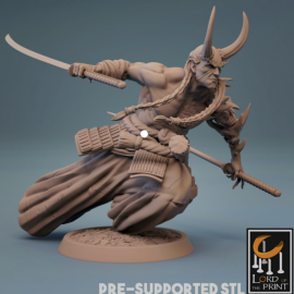 Samurai Demon 3D Print Free Download