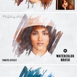 Watercolor Brush Photoshop Action Free Download