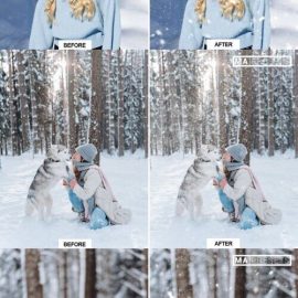 180 BOKEH SNOW OVERLAYS Free Download