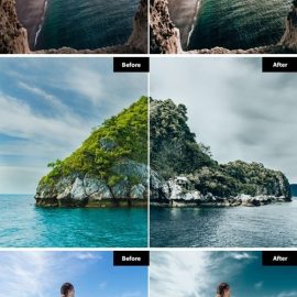 6 Dark Sea Lightroom and Photoshop Presets EJUMN9X Free Download