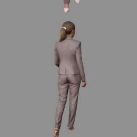 Active business woman 3D Model Free Download