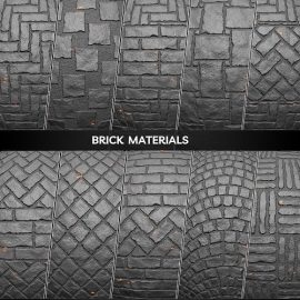 ArtStation 20 Tileable Brick Wall Alphas Free Download