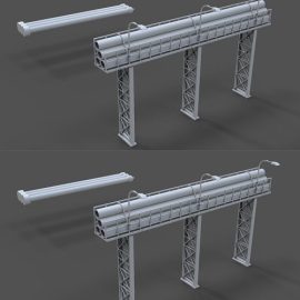 ArtStation Industrial Pipes 15 pieces Free Download