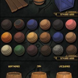 ArtStation Stylized Wood Smart Materials Free Download