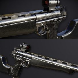 AutoMag Pistol 3D Model Free Download