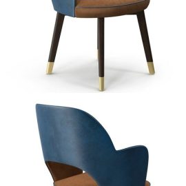 Baxter Colette chair with armrest Free Download