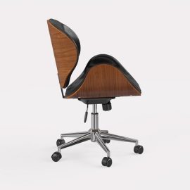 Baxton Studio Bruce modern office chair with Linon Campaign desk Free Download