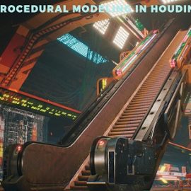 CGcircuit – Houdini Tutorial Procedural Modeling Escalator Free Download