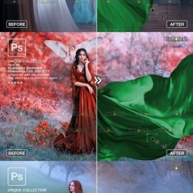 CreativeMarket Green Flying dress overlay fabric 7394432 Free Download