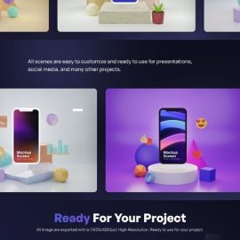 CreativeMarket Mobby 3D Phone Scene Creator 7420356 Free Download