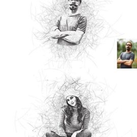 CreativeMarket Pen Scribble Photoshop Action 7544946 Free Download