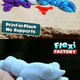 Cute Flexi Print in Place Lobster 3D Print Free Download