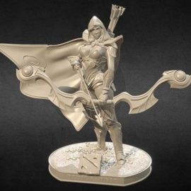 Drow Ranger (DOTA2) 3D Print Free Download