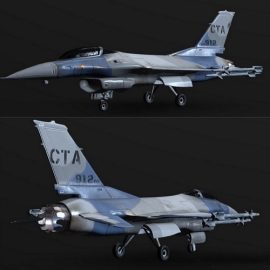 F16 Jet 3D Model Free Download