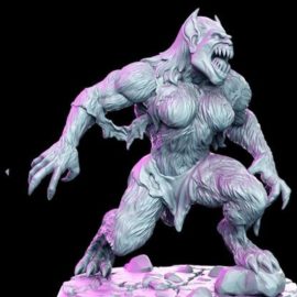 Female Werebeast 3D Print Free Download