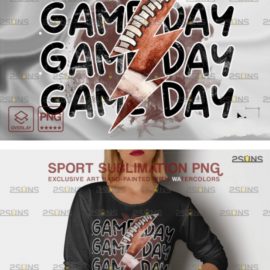 Game Day Football PNG Sublimation Free Download