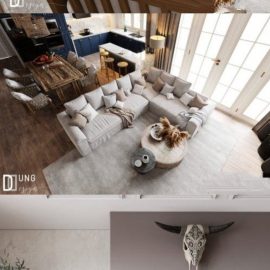 Interior Kitchen Livingroom By Dung Nguyen Tien Free Download