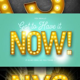 Light Me Up Retro Marquee Letters Free Download