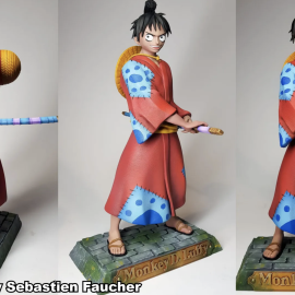 Luffy samurai 3D Print Free Download