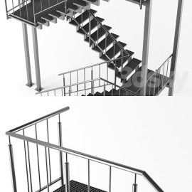 Metal outdoor stair Free Download