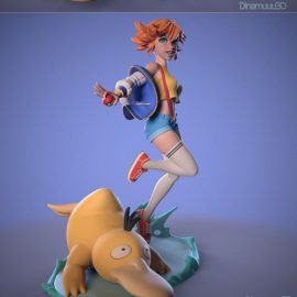 Misty Pokemon by Dinamuuu3D 3D Print Model Free Download