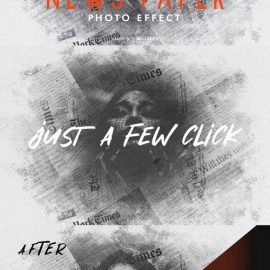 Newspaper photo effect Free Download