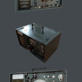 Soviet Military Radio 3D Model Free Download