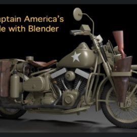 Udemy Create Captain America’s Motorcycle with Blender Free Download