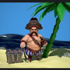 Udemy Stylized Pirate in Zbrush, Substance 3d Painter, Marmoset Free Download