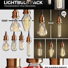 Vintage Lightbulb Renders Pack Free Download