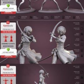 YoRHa 2B 3D Print Free Download