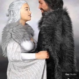 dForce Classic Fur Cape for Genesis 8 Free Download