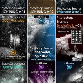 450+ Awesome Photoshop Brushes Collection Vol.1 Free Download